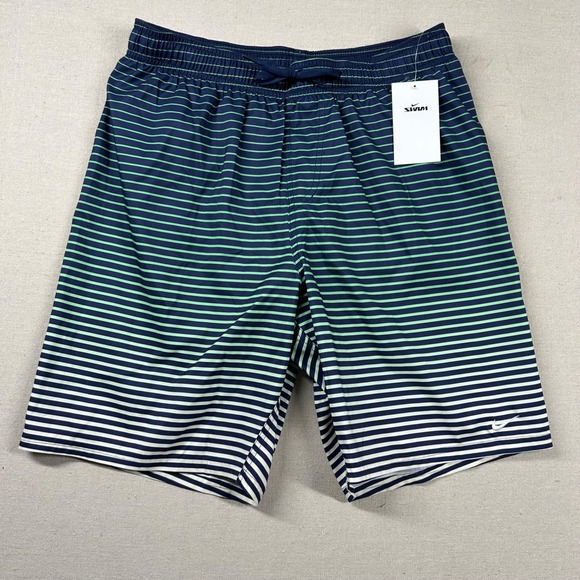 Nike‎ Swim Trunks Mens L Mesh Lined Striped 8" Inseam Beachy Tropical - Picture 1 of 10